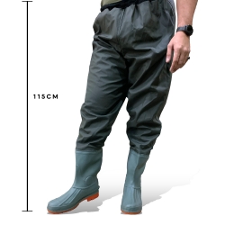 Waist Pants Extra Length High Rain Boots Fishing | Farming RBA761A1 Green PROTEK